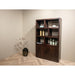 Vitrinekast Jaxx Mangohout Bruin 120x45x200 cm-Vitrinekasten-Livingfurn