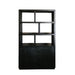 Vitrinekast Jaxx Mangohout Zwart 120x45x200 cm-Vitrinekasten-Livingfurn