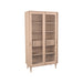 Vitrinekast Jule Naturel Eiken - 100x49x180 cm-Vitrinekasten-LABEL51
