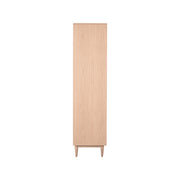 Vitrinekast Jule Naturel Eiken - 100x49x180 cm-Vitrinekasten-LABEL51