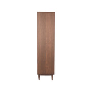 Vitrinekast Jule Walnoot Eiken - 100x49x180 cm-Vitrinekasten-LABEL51
