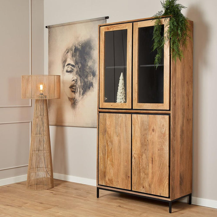 Vitrinekast RichWood - 100 cm-Vitrinekasten-Starfurn