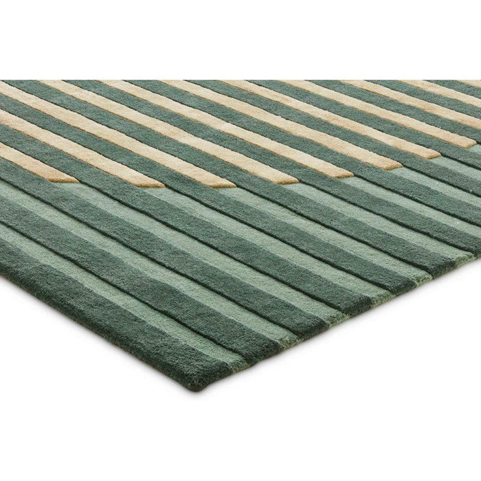 Vloerkleed 140x200 cm Fano Green Wol-Rechthoekige vloerkleden-Brinker Carpets
