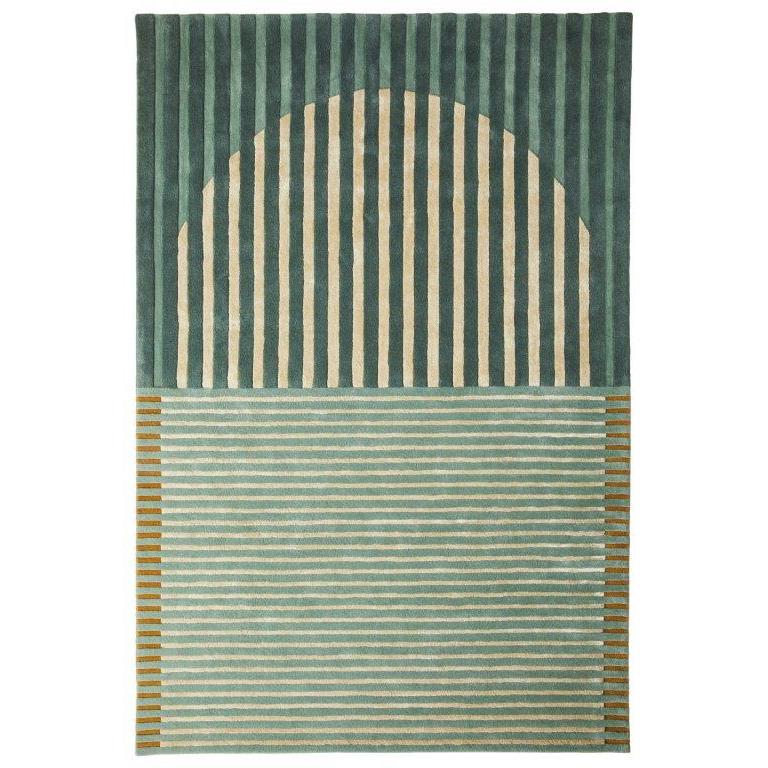 Vloerkleed 140x200 cm Fano Green Wol-Rechthoekige vloerkleden-Brinker Carpets