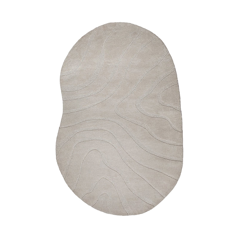 Vloerkleed 160x230 Goa Polyester Taupe-Rechthoekige vloerkleden-LABEL51