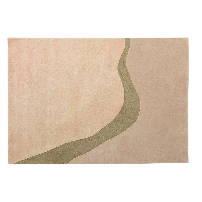 Vloerkleed 200x290 cm Organix 750 Khaki Wol-Rechthoekige vloerkleden-Brinker Carpets