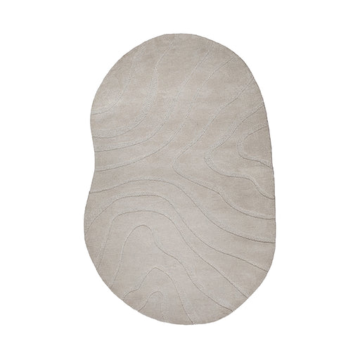 Vloerkleed 200x300 Goa Polyester Beige-Rechthoekige vloerkleden-LABEL51