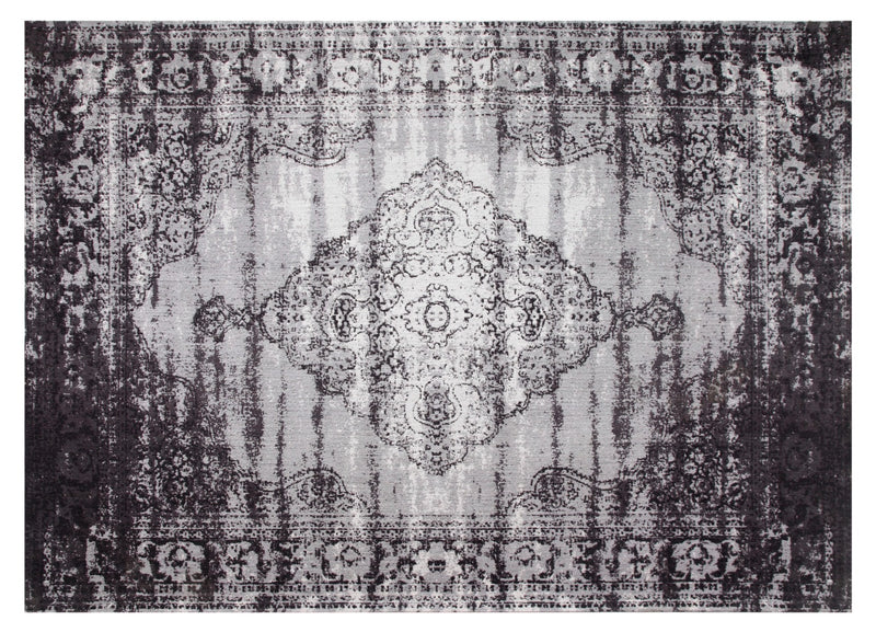 Vloerkleed Brix Vloerkleed Katoen Zwart 200x290 cm-Rechthoekige vloerkleden-Livingfurn