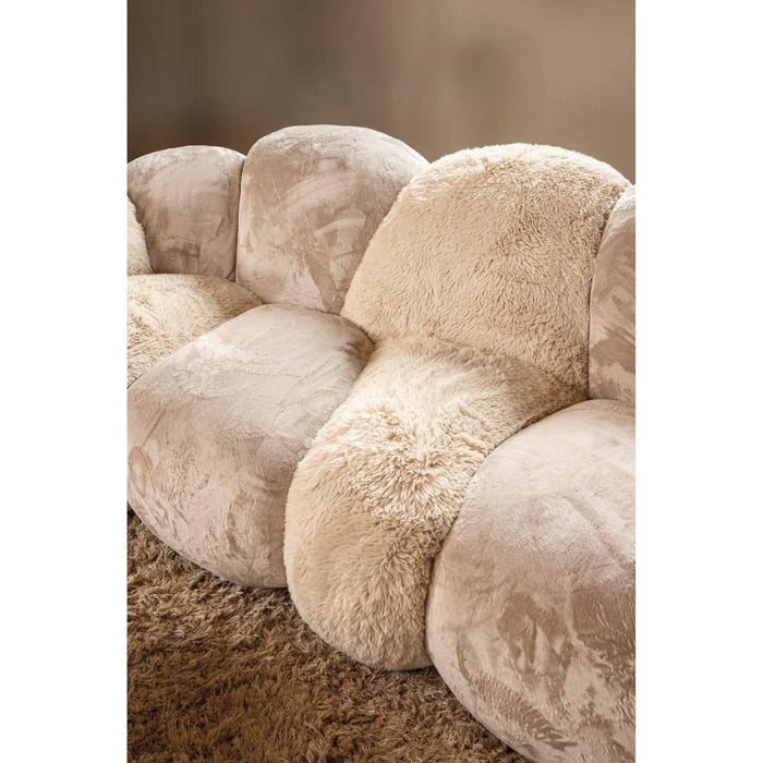Vloerkleed Curvae Polyester Beige 109x238 cm 724716-PTMD