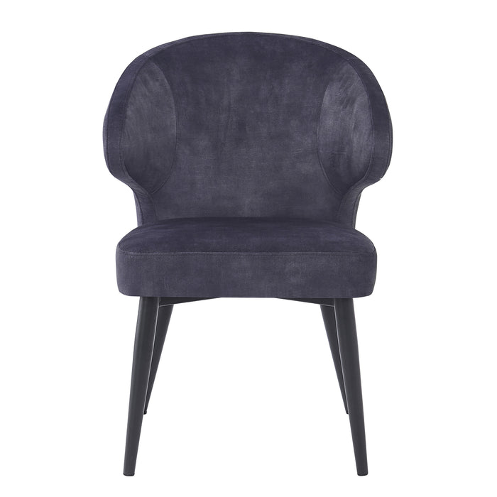 Vloerkleed Donna Anthracite Velvet Antraciet 61x57 cm-Rechthoekige vloerkleden-Livingfurn