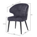 Vloerkleed Donna Anthracite Velvet Antraciet 61x57 cm-Rechthoekige vloerkleden-Livingfurn