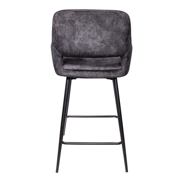 Vloerkleed Fal Polyester Donkergrijs 54x60 cm-Rechthoekige vloerkleden-PTMD