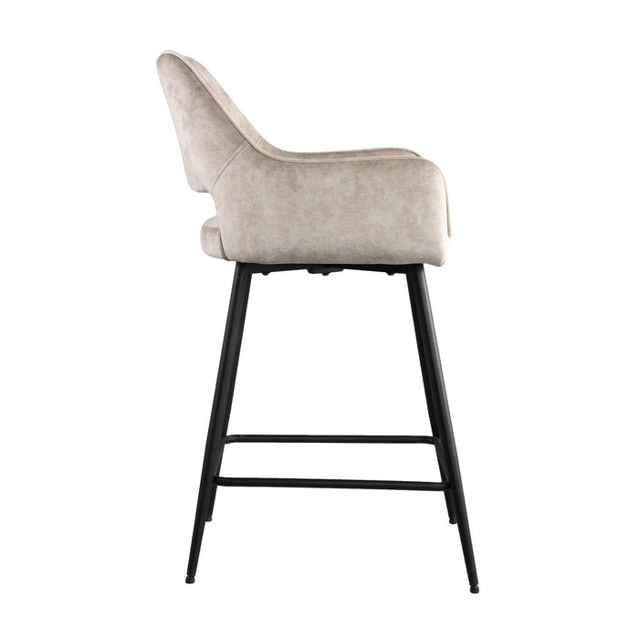 Vloerkleed Fal Polyester Zwart 54x60 cm 702536-Rechthoekige vloerkleden-PTMD
