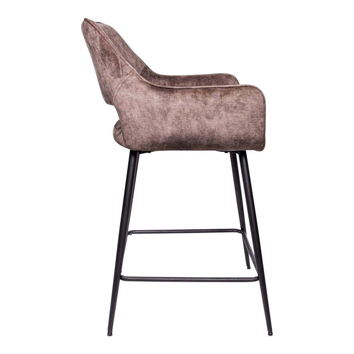 Vloerkleed Fal Polyester Zwart 54x60 cm 710057-Rechthoekige vloerkleden-PTMD
