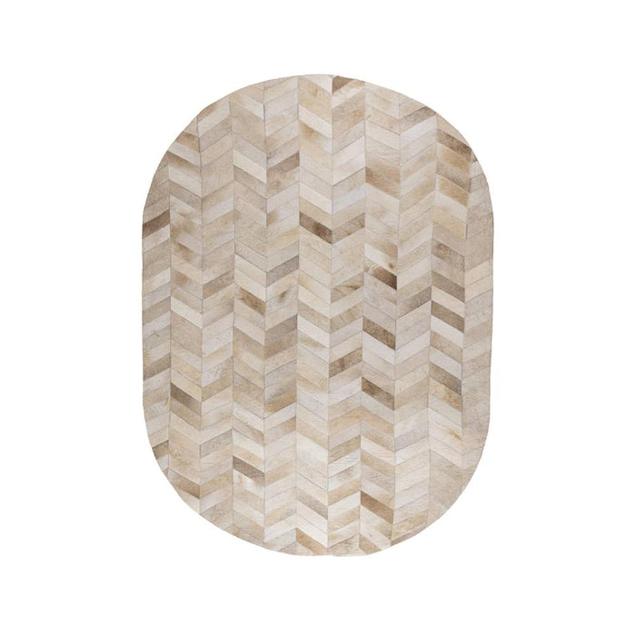 Vloerkleed Joanne Haarweefsel Beige 160x230 cm-Rechthoekige vloerkleden-PTMD