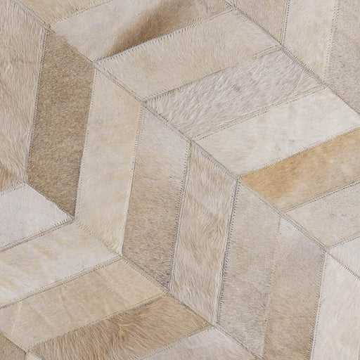 Vloerkleed Joanne Haarweefsel Beige 200x200 cm-Rechthoekige vloerkleden-PTMD