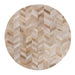 Vloerkleed Joanne Haarweefsel Beige 200x200 cm-Rechthoekige vloerkleden-PTMD