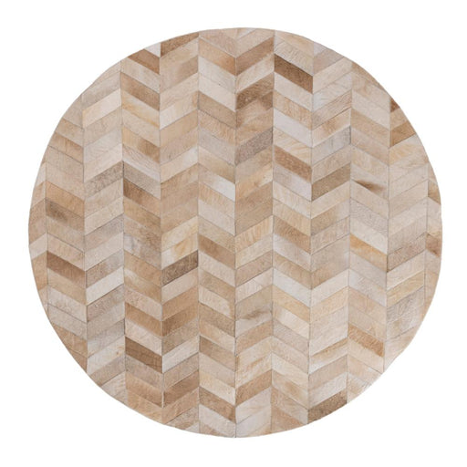 Vloerkleed Joanne Haarweefsel Beige 200x200 cm-Rechthoekige vloerkleden-PTMD