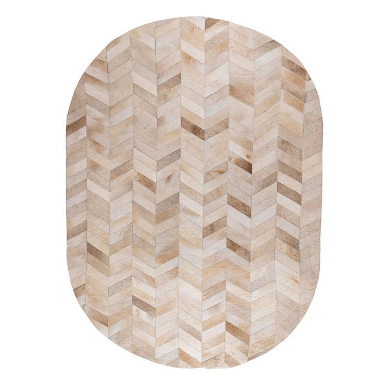 Vloerkleed Joanne Haarweefsel Beige 200x300 cm-Rechthoekige vloerkleden-PTMD