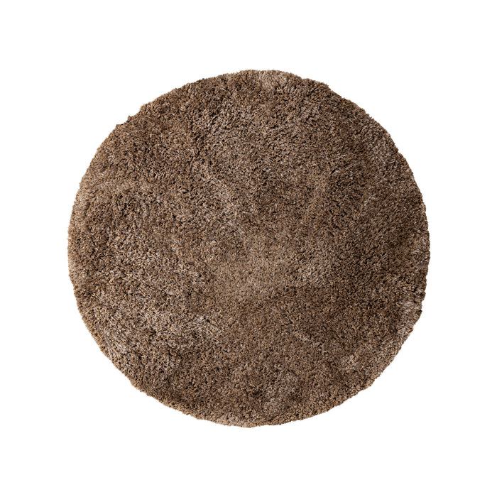 Round Rugs Jups Brown Fabric Handwoven Carpet Round S