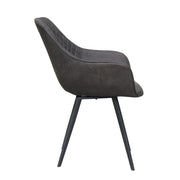 Vloerkleed Luca Antraciet Grijs 65x59 cm-Rechthoekige vloerkleden-Livingfurn
