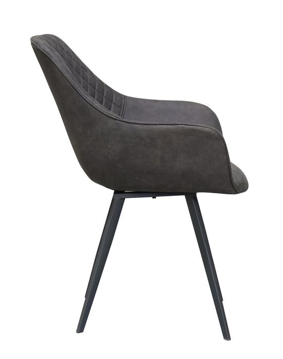 Vloerkleed Luca Antraciet Grijs 65x59 cm-Rechthoekige vloerkleden-Livingfurn