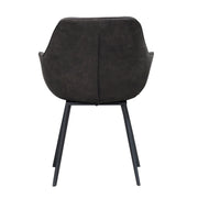 Vloerkleed Luca Antraciet Grijs 65x59 cm-Rechthoekige vloerkleden-Livingfurn