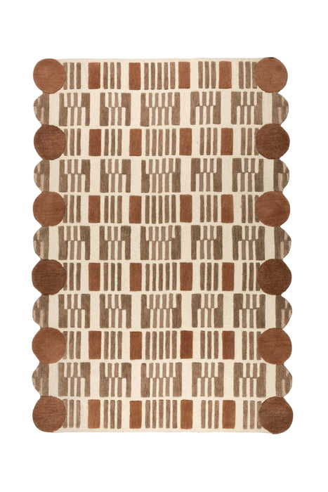 Vloerkleed Mundra Wol Beige 160x230 cm