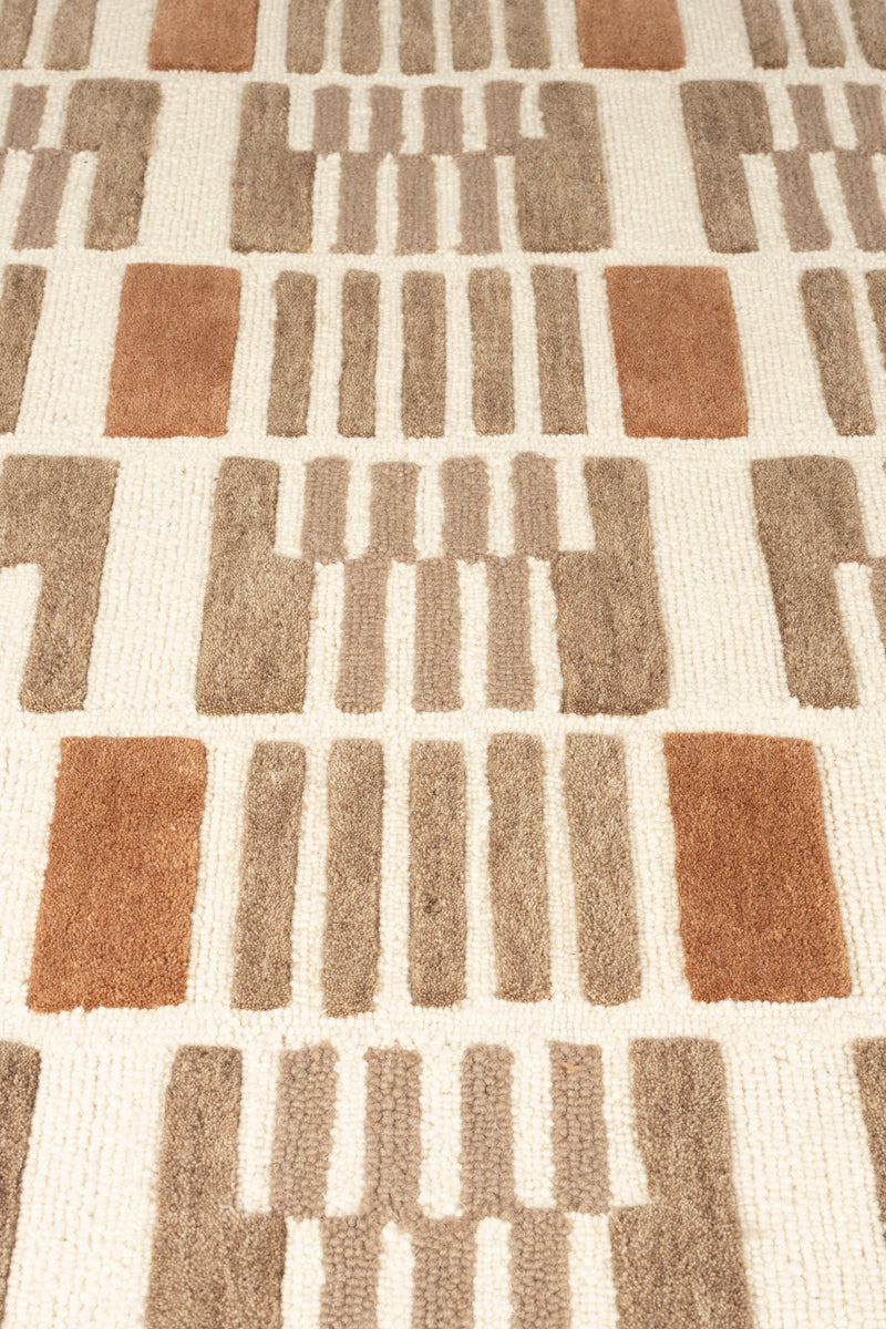 Vloerkleed Mundra Wol Beige 160x230 cm-Rechthoekige vloerkleden-Creating Home