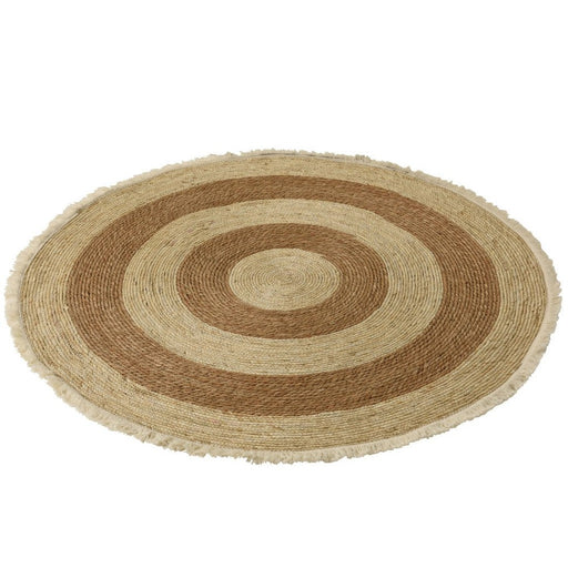 Vloerkleed Naturel Katoen 120 cm 120x120x1 cm-Rechthoekige vloerkleden-J-Line