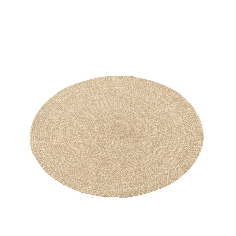 Vloerkleed Naturel Polyester M 150 cm 150x150x2 cm-Rechthoekige vloerkleden-J-Line