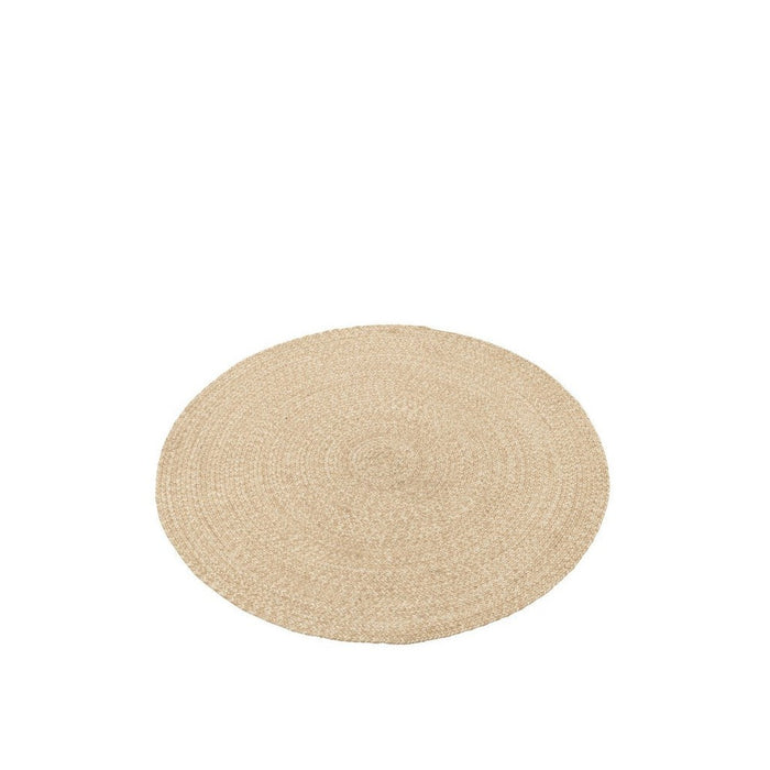 Vloerkleed Naturel Polyester S 120 cm 120x120x1 cm-Rechthoekige vloerkleden-J-Line