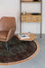 Vloerkleed Raz '160 Viscose Groen Ø160x0.26 cm-Ronde vloerkleden-Creating Home