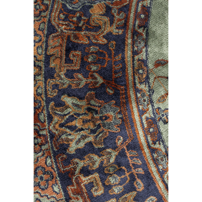 Vloerkleed Raz '200 Viscose Groen Ø200x0.26 cm-Rechthoekige vloerkleden-Creating Home