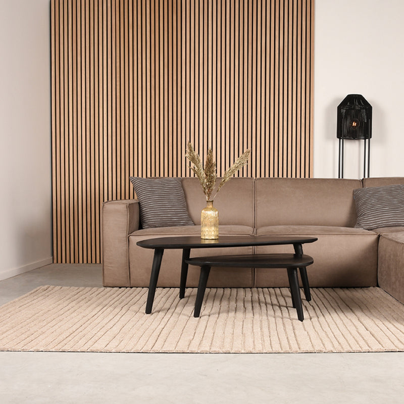 Vloerkleed Vloerkleden Luxy Taupe Wol 160x230 cm-Rechthoekige vloerkleden-LABEL51