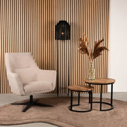 Vloerkleed Vloerkleden Mody Taupe Polyester 200x300 cm Organisch-Rechthoekige vloerkleden-LABEL51