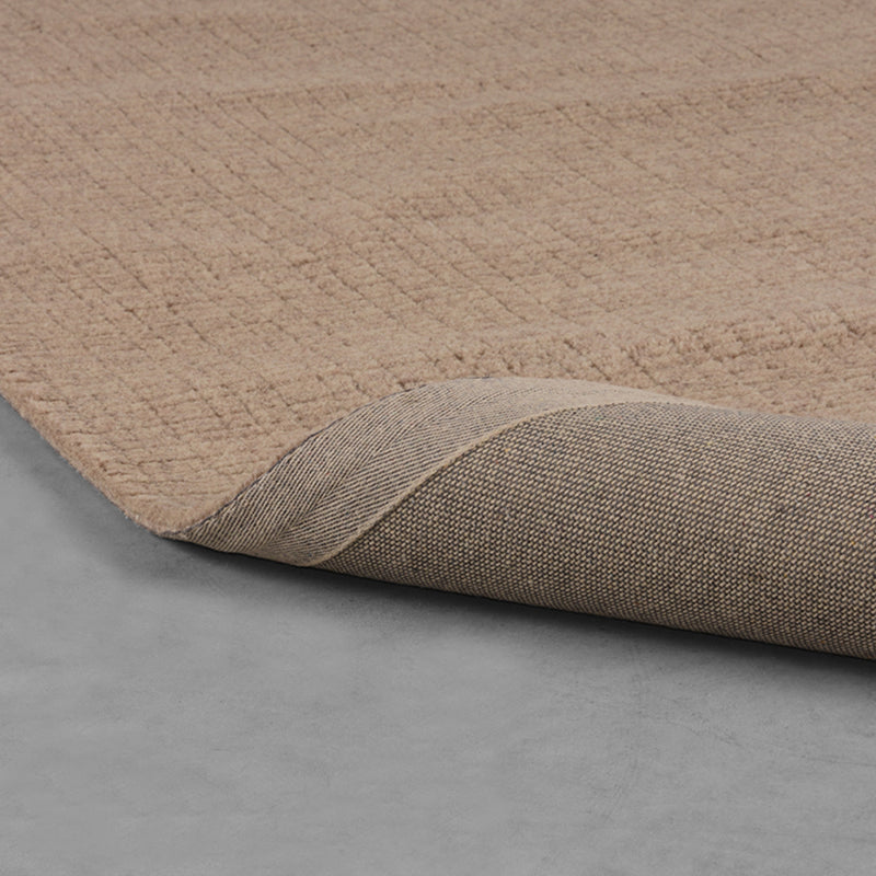 Vloerkleed Vloerkleden Wolly Taupe Wol 200x300 cm-Rechthoekige vloerkleden-LABEL51