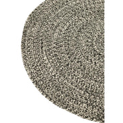 Vloerkleed Zwart Polyester S 120 cm 120x120x1 cm-Rechthoekige vloerkleden-J-Line