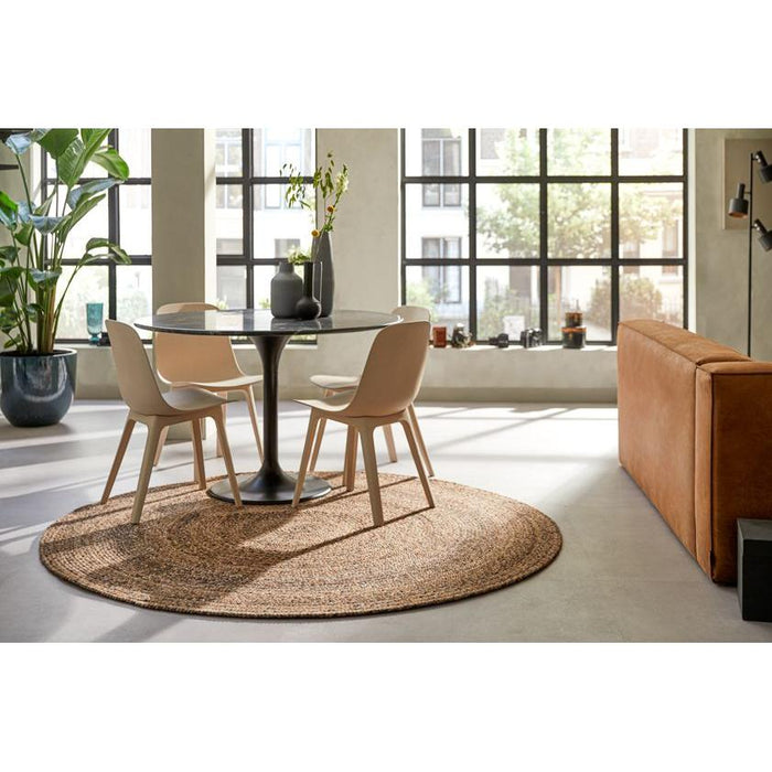 Vloerkleed ø200 cm Bellano ST Light Grey Wol-Ronde vloerkleden-Brinker Carpets