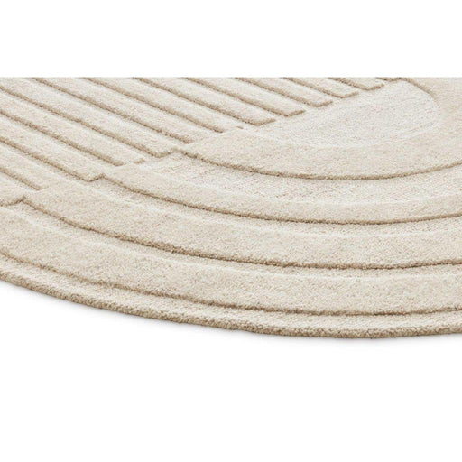 Vloerkleed ø200 cm Monza Girare 815 Light Grey Wol-Ronde vloerkleden-Brinker Carpets