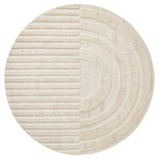Vloerkleed ø200 cm Monza Girare 815 Light Grey Wol-Ronde vloerkleden-Brinker Carpets