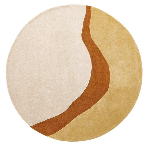 Vloerkleed ø200 cm Organix 510 Gold Wol-Ronde vloerkleden-Brinker Carpets