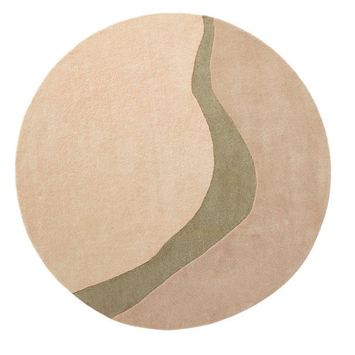 Vloerkleed ø200 cm Organix 750 Khaki Wol-Ronde vloerkleden-Brinker Carpets