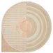 Vloerkleed ø240 cm Fano Girare White Beige Wol-Ronde vloerkleden-Brinker Carpets