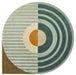 Vloerkleed ø280 cm Fano Girare Green Wol-Ronde vloerkleden-Brinker Carpets