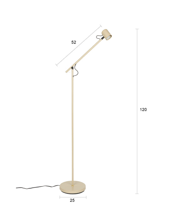 Vloerlamp Aero Metaal Beige 57.5x25 cm GU10 (ES111)-Vloerlampen-Creating Home