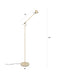 Vloerlamp Aero Metaal Beige 57.5x25 cm GU10 (ES111)-Vloerlampen-Creating Home