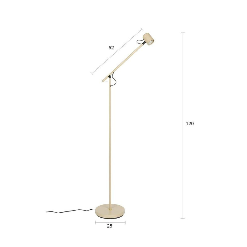 Vloerlamp Aero Metaal Beige 57.5x25 cm GU10 (ES111)-Vloerlampen-Creating Home