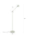 Vloerlamp Aero Metaal Groen 57.5x25 cm GU10 (ES111)-Vloerlampen-Creating Home