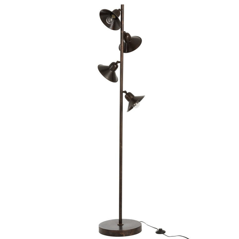 Vloerlamp Bruin 32 cm Lamp Standing 32x32x156 cm-Vloerlampen-J-Line